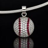 Estate Professional Baseball Player Jack Howell 3.00ct. Diamond & Fine Ruby Platinum Necklace (1 of 1)