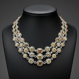 Designer Sophia D Multi Natural Color Diamond and White Diamond Platinum/18K Yellow Gold Necklace