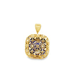 Estate 53.20 ct Tanzanite Sugarloaf & Diamond Pendant 15767