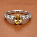 Maya Lianna .36 cttw Citrine and Diamond Ring 14851