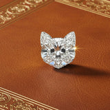 Custom Cut Cat Loose Natural Diamond .45ct F Color SI1 Clarity