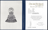 Estate Oscar Heyman Natural 6.15cttw Tsavorite and Diamond Platinum Earring (CDC Report)