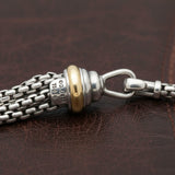 Estate David Yurman 1.75cttw Diamond Multi Strand 18k Yellow Gold and Silver Necklace
