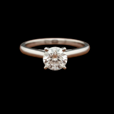 Diamond and 14K White Gold Solitaire Ring