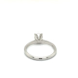 Diamond and 14K White Gold Solitaire Ring
