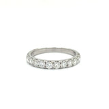 Maya Lianna 0.74 Ctw. Diamond and 14K White Gold Wedding Band