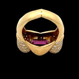 Estate Italian 1.50 cttw Diamond 2.01 ct Tourmaline Designer Ring 14532