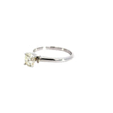 Diamond and 14K White Gold Solitaire Engagement Ring