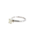 Diamond and 14K White Gold Solitaire Engagement Ring