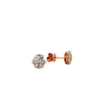 Maya Lianna 1.00 cttw Diamond Flower Cluster Earrings