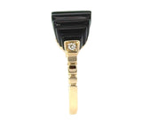 Effy Onyx, Diamond and 14K Yellow Gold Ring