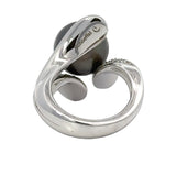Estate Designer Schoeffel 1.20 cttw Diamond 12.57mm Tahitian Pearl Ring 13875