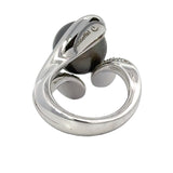 Estate Designer Schoeffel 1.20 cttw Diamond 12.57mm Tahitian Pearl Ring 13875