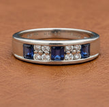 Fine Sapphire and Diamond Ring