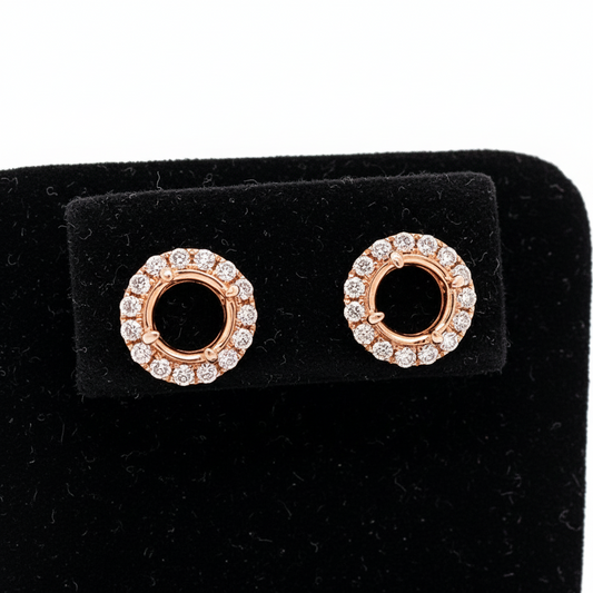 Maya Lianna Diamond and 14K Rose Gold Jacket for Earrings