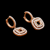 Maya Lianna Diamond and 14K Rose Gold Dangle Jacket for Earrings