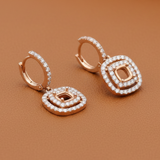 Maya Lianna Diamond and 14K Rose Gold Dangle Jacket for Earrings