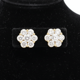 Maya Lianna Diamond and 14K Yellow Gold Cluster Earrings