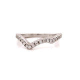 Mark Schneider .28 ctw Diamond and 14K White Gold Fitted Band Ring