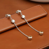 Maya Lianna 1.12 cttw Diamond and Natural Fancy Orange Diamond Dangle Earrings 14889