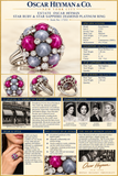 Estate Oscar Heyman Star Ruby & Star Sapphire Diamond Platinum Ring. All Weights Estimated.