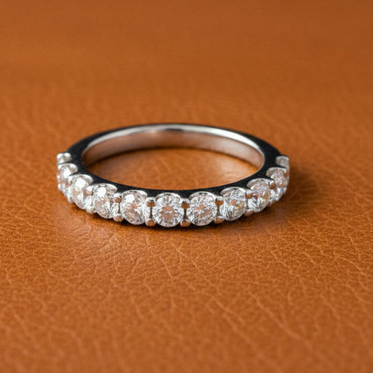Maya Lianna 0.74 Ctw. Diamond and 14K White Gold Anniversary Band