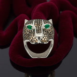 Effy Diamond, Emerald and 14K White Gold Ring