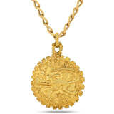 Italian Designer Roman 18Kt Yellow Gold 43" Long Necklace.