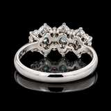 Estate Alexandrite & Diamond Platinum Ring