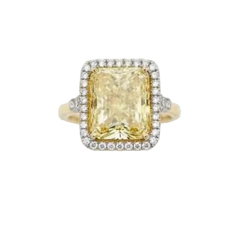 Estate 10.16 ct Natural Fancy Yellow Diamond (GIA Report) Ring 15332