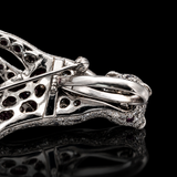 "If These Jewels Could Talk " - Estate Panthere 130.75ct. Rubellite, Diamond & Ruby Platinum Pendant/Brooch