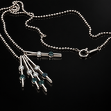 Estate Color Change Blue to Purple Alexandrite & Diamond Platinum Necklace