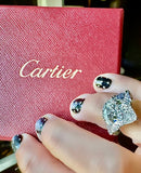 Cartier 4.07ct. Center Diamond and 1.38 cttw Side Trillion Diamond Platinum Engagement Ring (GIA Cert)