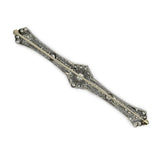 Art Deco 1920's 1.50cttw Diamond Platinum Pendant/Brooch