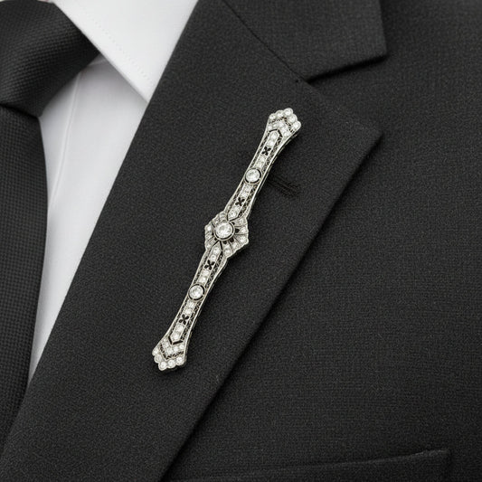 Art Deco 1920's 1.50cttw Diamond Platinum Pendant/Brooch