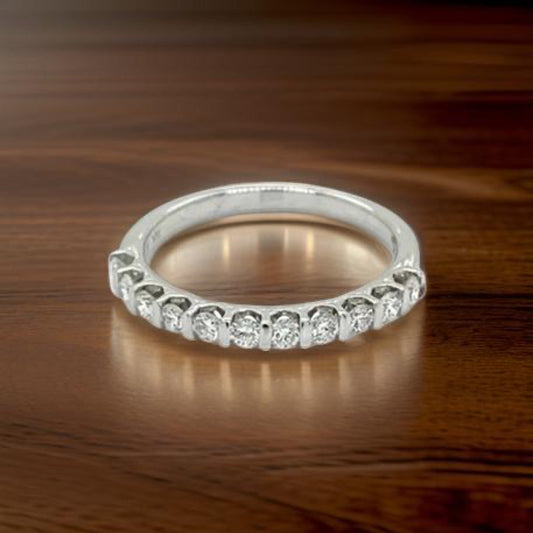 Maya Lianna 0.38 Ctw. Diamond and 14K White Gold Wedding Band
