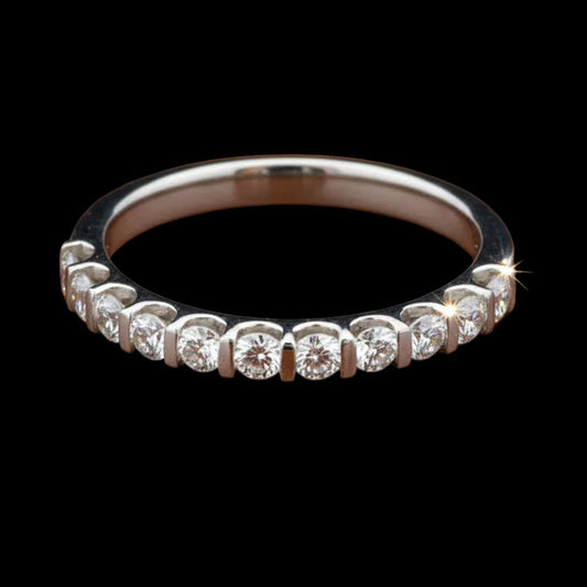 Maya Lianna 0.38 Ctw. Diamond and 14K White Gold Wedding Band