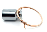 1.01 ctw Diamond and 14K Rose Gold Bangle