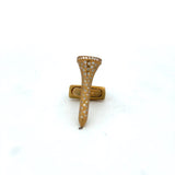 The Champion .58 cttw Diamond Yellow Gold Golf Tee Cuff Links 15447