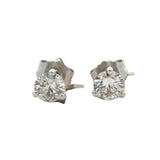 Champagne 0.75 cttw Round Brilliant Cut Diamond Stud Earrings