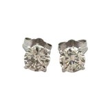 Champagne 1.00 cttw Round Brilliant Cut Diamond Stud Earrings