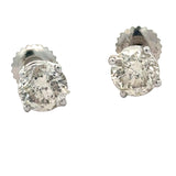 Champagne 2.00 cttw Round Brilliant Cut Diamond Stud Earrings
