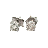 Champagne 0.63 cttw Round Brilliant Cut Diamond Stud Earrings