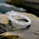 Maya Lianna Diamond and 14K White Gold Anniversary Ring