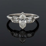 Art Deco Diamond Platinum Ring