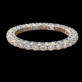 Maya Lianna 1.03 ctw Diamond and 14K White Gold Eternity Band