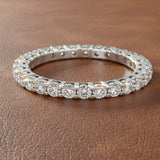 Maya Lianna 1.03 ctw Diamond and 14K White Gold Eternity Band