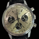 Estate Breitling No. 815 Long Playing Collector's Watch 52 Hour Power Reserve. Rare Circa 1970 (Black Leather Strap)