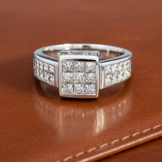 Clyde Duneier 2.0 ctw Diamond and 14K White Gold Ring