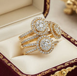 Fashionista 1.15 ctw Diamond and 18K Yellow Gold Ring